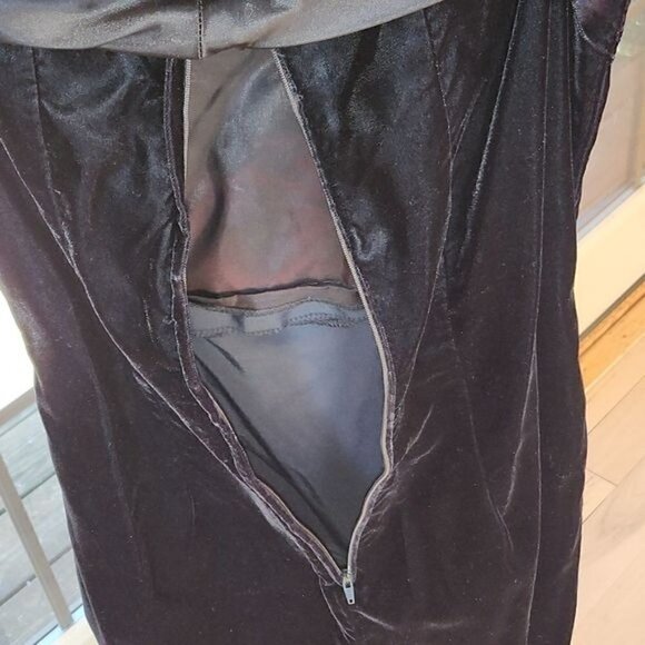 L.A. Glo Embellished Vintage Vneck Event Zippered Sleeveless Maxi Sz. 7/8 Dress - Picture 9 of 13